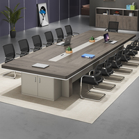 Table de conférence de conception simple meubles de bureau panneaux de particules bureau 6/8/10/12 personnes grand ensemble de Table de réunion