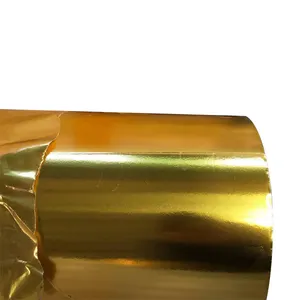 Foil Laminated Paper Laminated Aluminium Foil Paper Rolls Golden Color