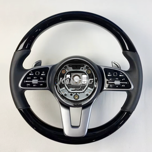 พวงมาลัยไม้เปียโนสีดำเหมาะสำหรับ Mercedes-Benz <span class=keywords><strong>AMG</strong></span> 809 W167 W205 W213 W222 W207 W212 GTS - Product Image 1