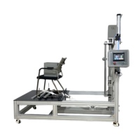 Machine d'essai de résistance et de capacité de charge (du dossier) pour chaises de bureau, machine d'essai de stabilité et de résistance structurelle des chaises