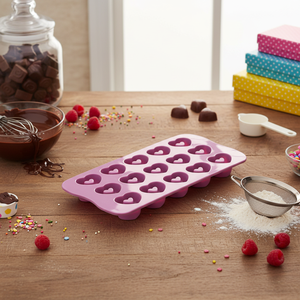 Heart-Shaped Chocolate Mold Eco-Friendly 3D Silicone <b>Pink</b>-Pack of 80 for Cake Jelly Icing Dessert Candy Cake <b>Tool</b> <b>Boxed</b> - Product Image 3