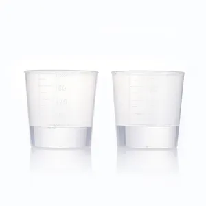 शीर्ष गुणवत्ता प्लास्टिक मापने कप 200ml मापने दूध कप स्पष्ट रंग प्लास्टिक बीकर - Product Image 1