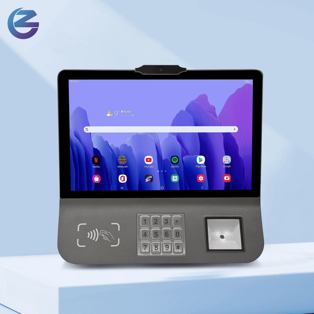Планшет Z101 Android 14 POS с NFC, тепловым чековым принтером и настенным/настольным креплением для счетчиков еды