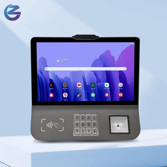 Z101 Android 14 POS Tablet with NFC, Thermal Receipt Printer, and Wall/Desktop Mount for Food Counters