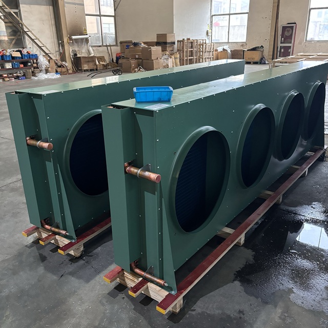 FNH-350 4Fans Customized Air Cooled Condenser Heat Exchanger Refrigeration Equipment Fin Type Copper Tube Condenser