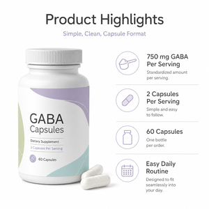 Complément de sommeil végétalien biologique de haute qualité à l'extrait de thé vert et de myrtille, L-théanine, capsules de GABA liposomales pour la mémoire - Product Image 3