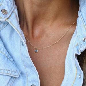 Componentes Básicos para Joyería DIY: Collar con Colgante de 12 Piedras de Nacimiento en Acero Inoxidable 304, Bañado al Vacío en Oro de 18K, 3mm - Product Image 3