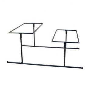 Meilleures ventes : <span class=keywords><strong>Caddie</strong></span> de buffet <span class=keywords><strong>moderne</strong></span> pliable et empilable à double niveau en fer thermolaqué pour assiettes et bols - Product Image 1