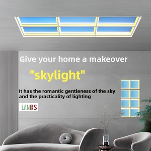Panel de Luz LED Inteligente Ultrafino de Aluminio, Simulación de <span class=keywords><strong>Cielo</strong></span> <span class=keywords><strong>Azul</strong></span>, Luz Natural Integrada, con Aplicación Tuya y Control Remoto por Wifi - Product Image 4