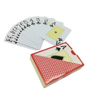 Индивидуальные 100% Пластиковые Джамбо указательный Размер покерные колоды производство водонепроницаемые ПВХ игральные карты поставка казино