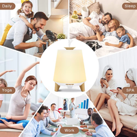 Diffuseur d'huiles essentielles électrique ultrasonique en gros, lumière chaude à 7 couleurs changeantes, aromathérapie sans eau, tactile, pour table d'hôtel