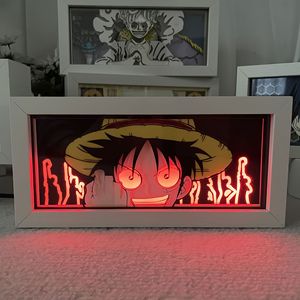 Boîte à lumière 3D tendance en papier découpé, lampe <span class=keywords><strong>de</strong></span> nuit LED à 16 couleurs changeantes pour <span class=keywords><strong>la</strong></span> décoration <span class=keywords><strong>de</strong></span> chambre d'anime - Product Image 5