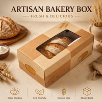 Boîte d'emballage en carton pour beignets, personnalisée, avec lamination mate et gaufrage, pour boulangerie, pain, nourriture, boîte d'expédition
