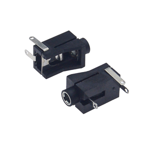 PJ-302B ช่องเสียบแจ็คเสียงสเตอริโอขนาด 3.5 มม., แบบติดตั้ง DIP แนวตั้ง 3 ขา, ตัวเรือนพลาสติกพร้อมหน้าสัมผัสทองเหลืองภายใน - Product Image 1