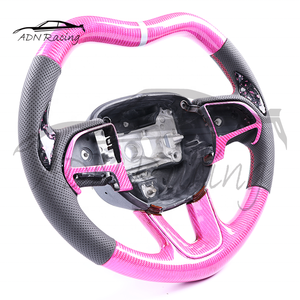 Accesorios Interiores de Fibra de Carbono en Forma de Corazón, Volante para <span class=keywords><strong>Dodge</strong></span> Challenger <span class=keywords><strong>Charger</strong></span> 2015+ - Product Image 2