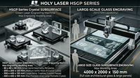Machine de gravure laser CNC HOLY LASER 2D/3D pour acrylique, verre et cristal, gravure sous surface, nouvelle haute précision DXF