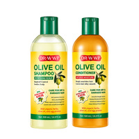 Shampoo à l'huile d'olive 500ml, nourrissant, réparateur, antipelliculaire, anti-frisottis, soin capillaire pour cheveux secs, abîmés et crépus