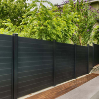 Panneau de clôture en aluminium noir, clôture tubulaire en métal pour la sécurité résidentielle, pour villa et maison de luxe