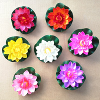 Fleur de lotus artificielle en soie de 10 cm pour la décoration de Thanksgiving, de la rentrée scolaire, de Noël et de Pâques - Taille personnalisée, vente en gros