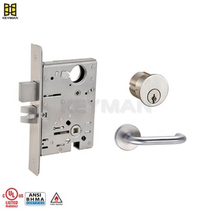 Serrure à mortaise de type escutcheon <span class=keywords><strong>KEYMAN</strong></span> pour usage commercial certifié, classe 1 ANSI, résistante au feu pendant 3 heures, pour porte extérieure en acier - Product Image 6