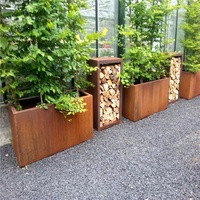 Jardinières modernes haut de gamme pour l'extérieur, personnalisables, en aluminium, revêtement poudré, écologiques, durables, pour le jardin