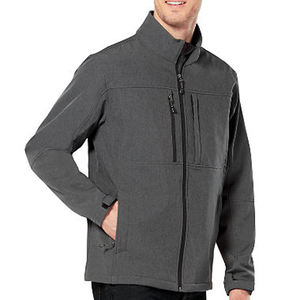 Chaqueta cortavientos con cremallera completa para hombre con estilo con mangas largas impermeable y transpirable relleno de algodón para la temporada de otoño - Product Image 3