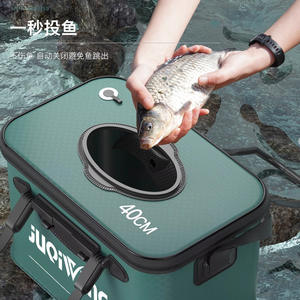 JUQIWANG กล่องตกปลา EVA อเนกประสงค์แบบหนาพร้อมที่จับด้านบน กระเป๋าเก็บสายตกปลา อุปกรณ์กลางแจ้งสำหรับทุกเพศ - Product Image 4