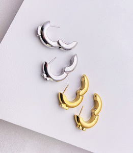 RTS B di modo delle donne degli <span class=keywords><strong>orecchini</strong></span> placcato oro reale <span class=keywords><strong>orecchini</strong></span> della boemia dell'annata del commercio all'ingrosso <span class=keywords><strong>orecchini</strong></span> a cerchio in oro - Product Image 2