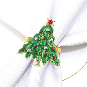 Anneaux de serviette de Noël 2024, décorations de table, autres fournitures de fête, décorations de table, porte-serviettes - Product Image 4
