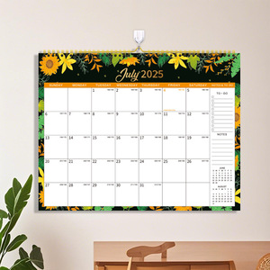 2025 nuevo calendario de pared de oficina transfronterizo para <span class=keywords><strong>Amazon</strong></span> montado en la pared A3 impreso PP 18 meses encuadernado en espiral - Product Image 2