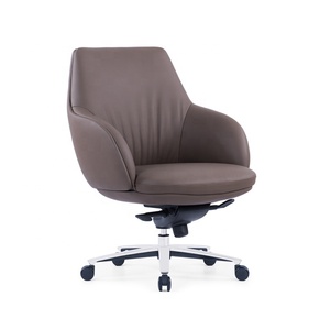 Nouveau <span class=keywords><strong>fauteuil</strong></span> de direction en cuir PU marron de bureau Chaises de salle de conférence robustes de luxe au design européen - Product Image 2