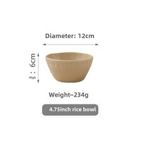 Style scandinave rétro pétri à la main en céramique tasse à café assiette à soupe bol plat combinaison asymétrique lettre ensembles de vaisselle