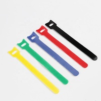 Organisateur de crochet et de boucle d'attache de câble en nylon d'approvisionnement d'usine Logo personnalisé attaches de câble dos à dos libérables écologiques