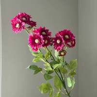 YOPIN-2895 Vente en gros de fleurs artificielles en soie, marguerites multi-têtes, fausses chrysanthèmes pour arrangements floraux de mariage, accessoires de photographie
