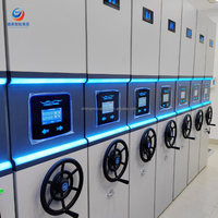 Système d'étagères compacteuses électroniques RFID automatisées pour centres logistiques efficaces avec intégration WMS et sauvegarde des données dans le cloud