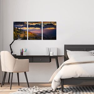 Great Smoky Mountains <span class=keywords><strong>Photo</strong></span> Wall Art Coloré <span class=keywords><strong>Automne</strong></span> Coucher De Soleil Forêt <span class=keywords><strong>Paysage</strong></span> <span class=keywords><strong>Photo</strong></span> Peinture Oeuvre - Product Image 3