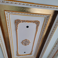 Moulures de plafond rococo exquises, sculpture 3D pour hôtel, salle de banquet, décoration de plafond romantique, garniture décorative pour la maison