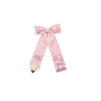 Rose jaune retour à l'école arcs longue queue crayon Shaker cheveux arc pour filles enseignants jour cadeau