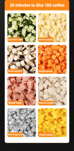 Điện đa chức năng khoai tây dicing cà rốt hành tây rau Máy cắt lát cắt - Product Image 3