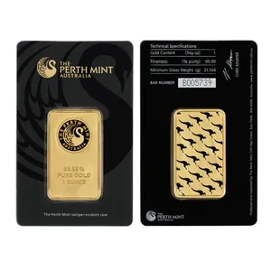 Avustralya Perth Mint Tarzı Kuğu Altın Külçe - Hatıra Parası Koleksiyonluk Eşya, Sergileme Hediyesi Koleksiyon ve Dekorasyon İçin - Product Image 2