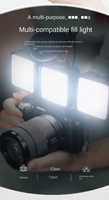 Nouvel éclairage vidéo LED WL62 pour photographie, kit d'éclairage pour visioconférence, panneau lumineux doux, lumières de caméra à intensité réglable