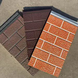 Dış duvar kaplama metal siding 16mm prefabrik ev sandviç paneller dış metal siding