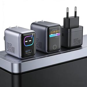 Cargador Rápido GaN de 45W con Pantalla TFT y Enfriamiento Inteligente con IA |   Adaptador de Pared USB-C PD3.1 para iPhone 17/16/15 - Product Image 2