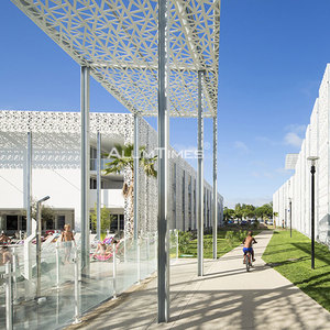 OEM màu 3D PVC tường nghệ thuật đúc kim loại trang trí nhôm nhựa CNC khắc đục lỗ mặt tiền tấm hàng rào bức màn bức tường sản phẩm - Product Image 2