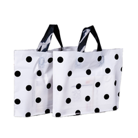 Sac de courses en plastique biodégradable avec poignée souple en boucle, respectueux de l'environnement, avec logo client