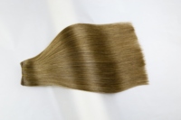 Lot de mèches de cheveux vierges russes 14A, couleur blonde, alignées sur les cuticules, double épaisseur, pour tissage