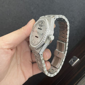 Reloj de Pulsera Mecánico de Lujo con Diamantes de Imitación, Estilo Hip Hop, Automático, con Certificado de Autenticidad, Reloj de Moissanita VVS - Product Image 3