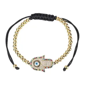 2023 nouveau bracelet champignon oeil du diable 18k or perlé chaîne de mode bijoux nouveau bracelet en métal tissé