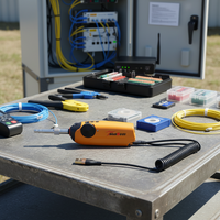 Sonde d'inspection numérique intelligente pour fibres optiques avec connexion USB, microscope d'inspection des extrémités de fibres 400X pour le test des connecteurs MPO/MTP/LC/SC