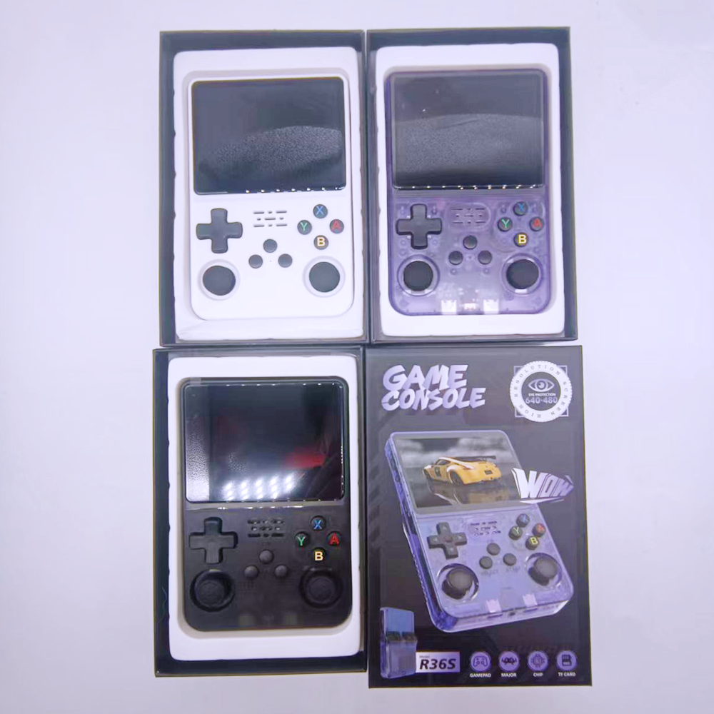 Console Retro R36S GameBoy - Écran IPS 3.5 Pouces, 128GO, 15000+ Jeux Préinstallés - Cadeau Noël Gaming Nostalgie